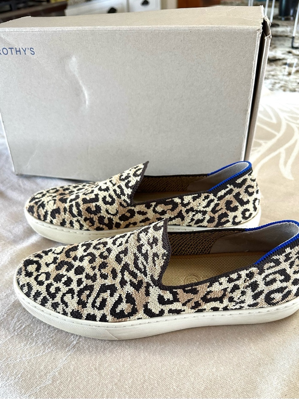 Title: Rothy’s Retired Camo Cat Slip On Sneakers Size 9 w/ Original Box